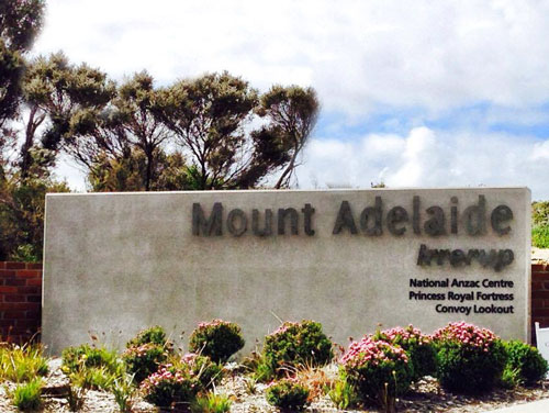 Mount Adelaide (Irrerup), National Anzac Park Sign, Anzac Park Opening times 