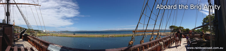 The Brig Amity Replica - Panoramic Photograph