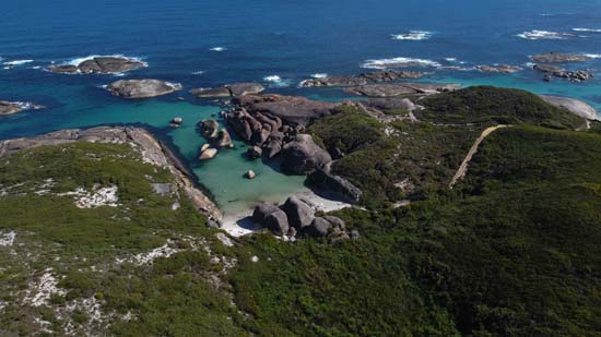 Elephant Rocks from Above