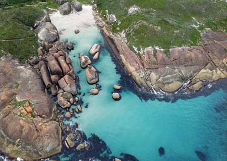 Elephant Rocks from Above