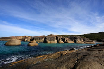 View of Elephant Rocks Cove