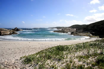 Lights Beach, Staircase to Beach on western end.