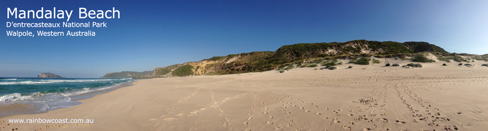 Mandalay Beach facing north towards Chatham Island