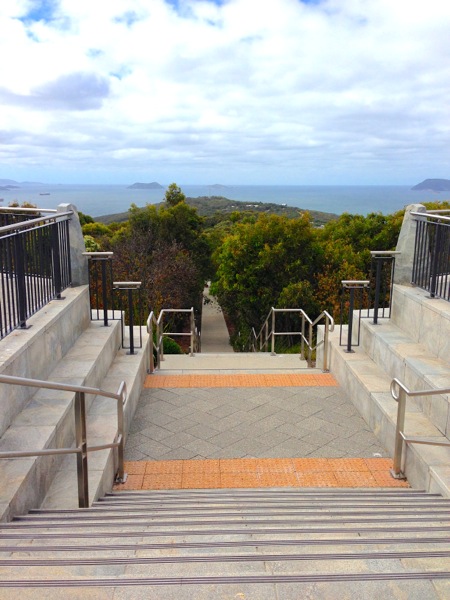 ANZAC Desert Corp Memorial from the Mount Clarence summit