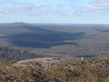 Tower at the top of Mount Frankland